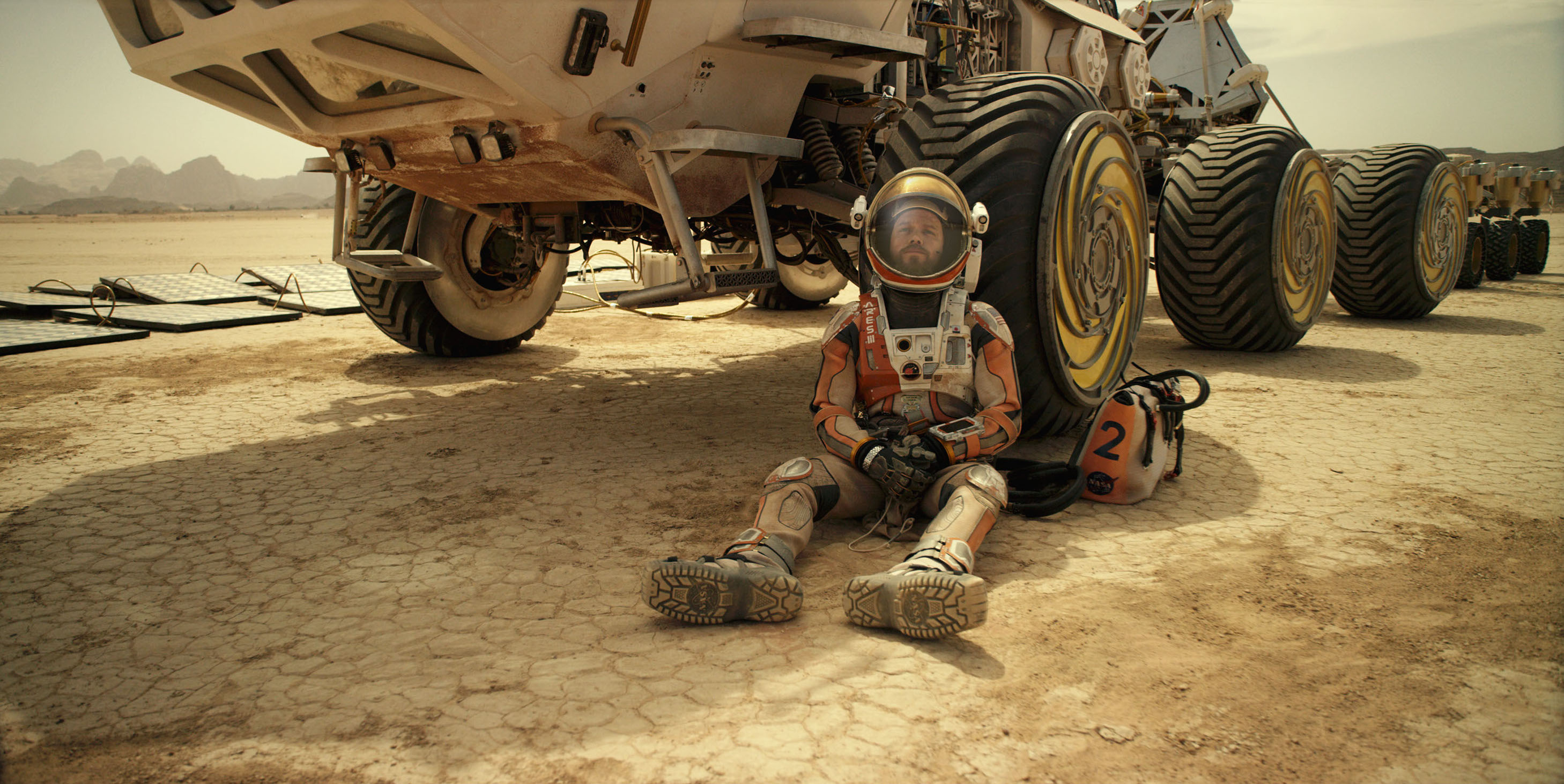 the martian Matt Damon portrays an astronaut who faces seemingly insurmountable odds as he tries to find a way to subsist on a hostile planet.