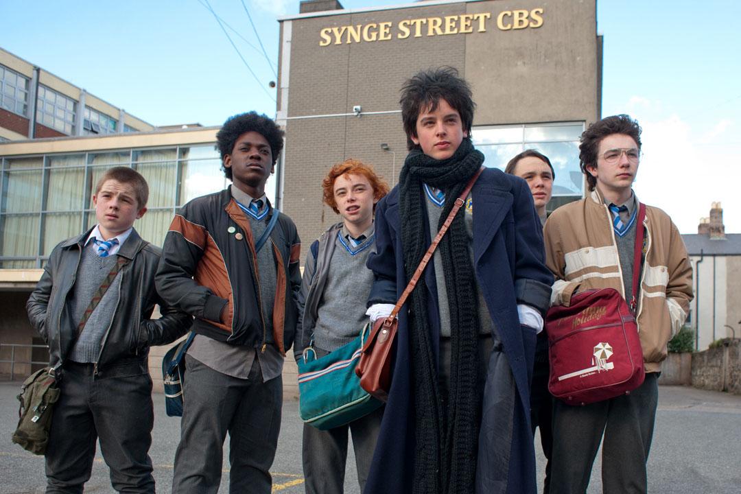 sing street hair coat scarf