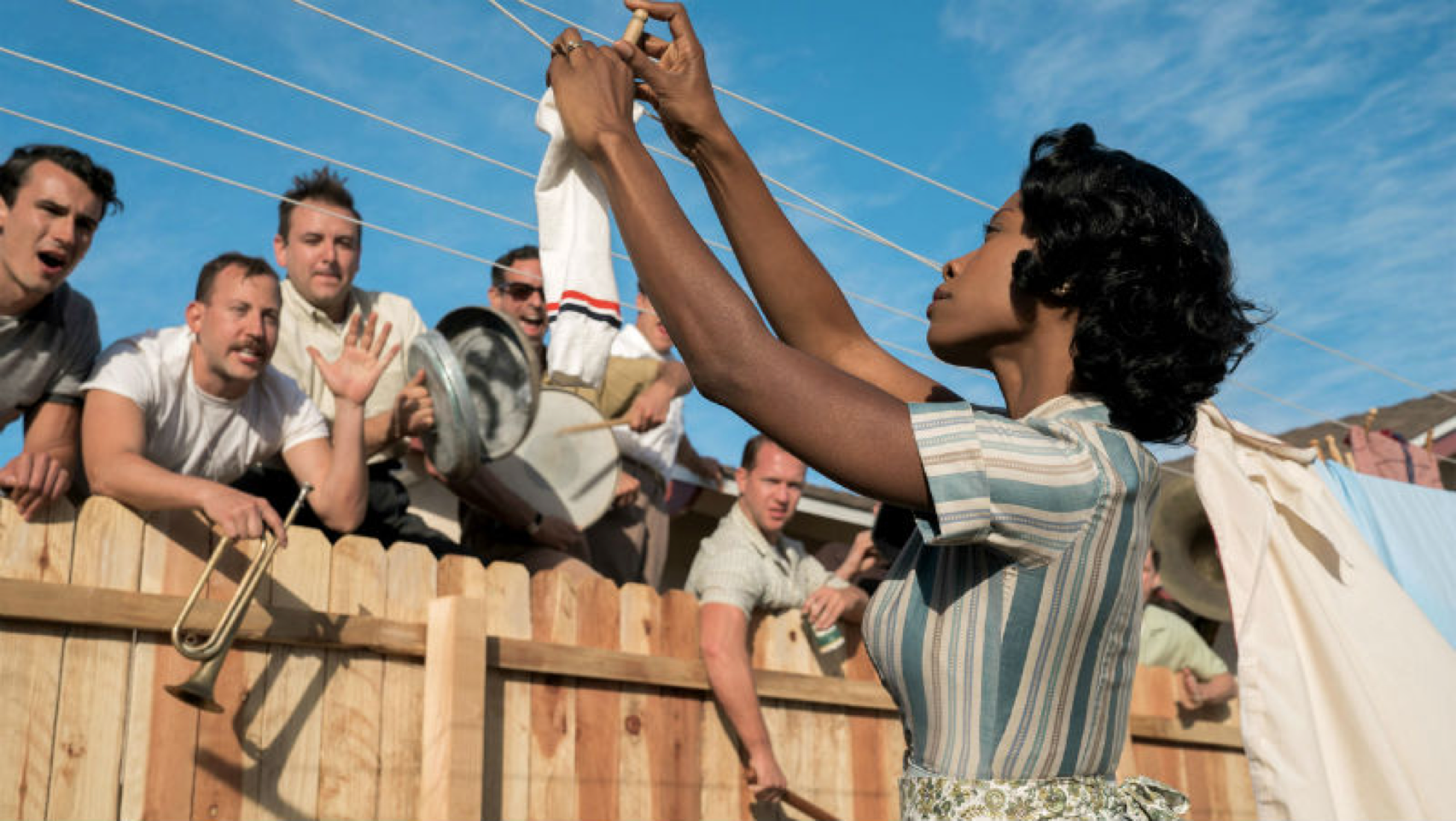 Suburbicon clothesline