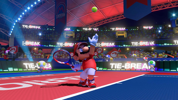 Mario Tennis Aces serve