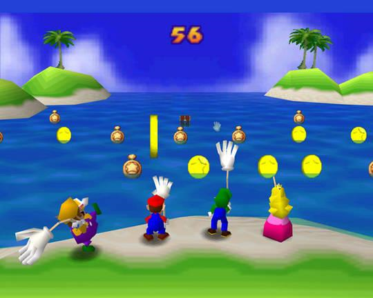 Mario Party fishing